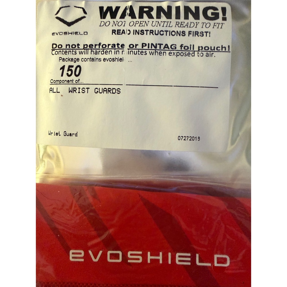 EvoShield Gel-to-Shell Custom-Molding Wrist Guard Red Large Baseball Softball - Picture 5 of 6